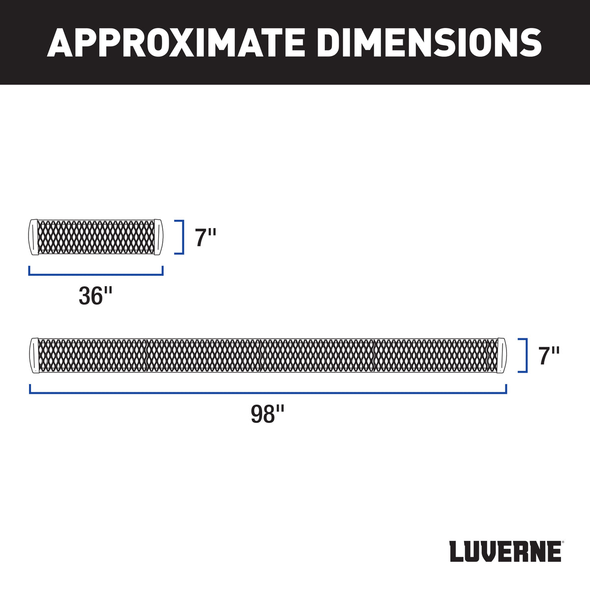 LUVERNE 415100-401744 Grip Step Black Aluminum 100-Inch, 36-Inch Van Running Boards, Select Ford E-Transit