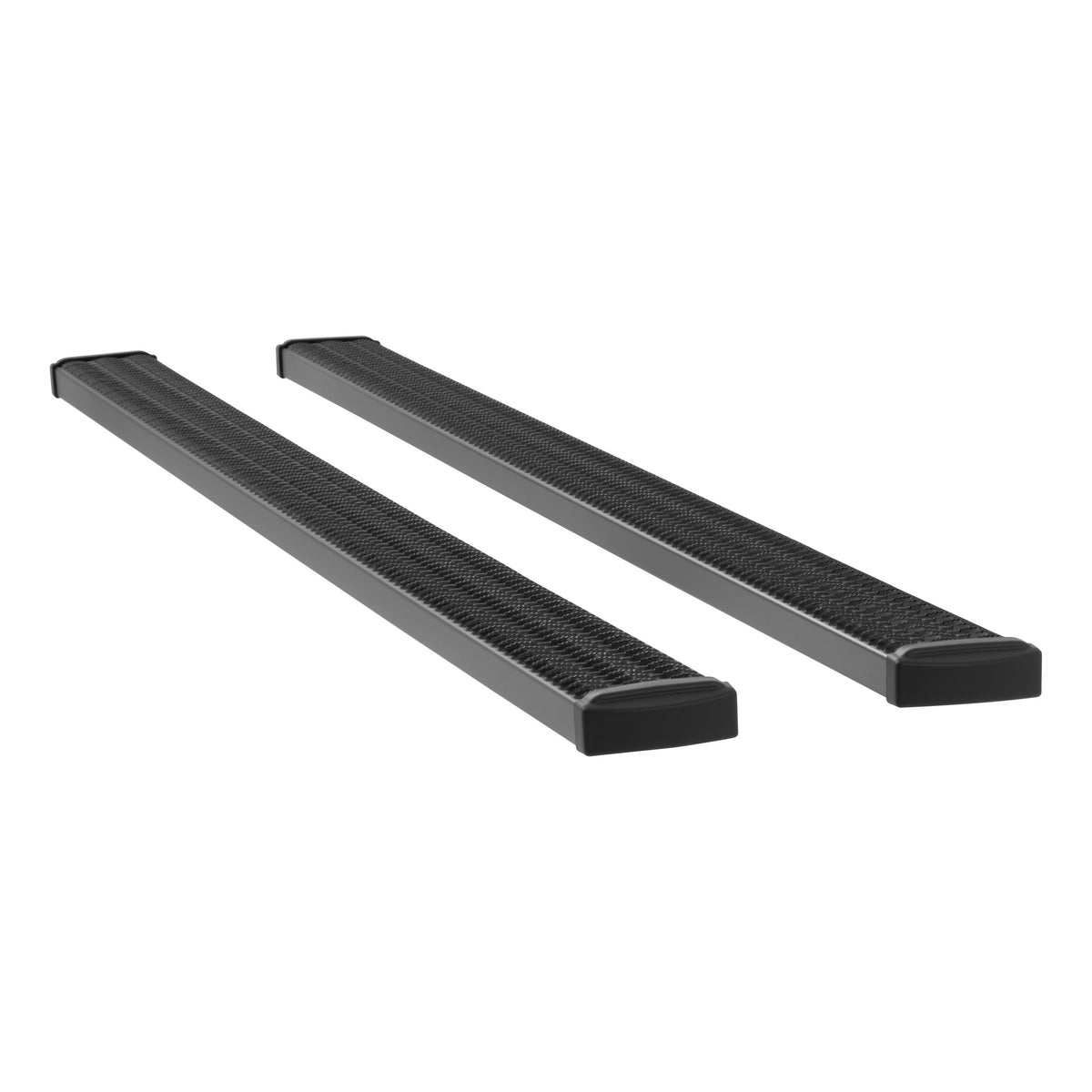 LUVERNE 415125-401447 Grip Step Black Aluminum 125-In Wheel to Wheel Running Boards, Select Chevrolet Silverado, GMC Sierra 2500, 3500 HD