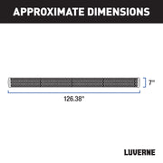 LUVERNE 415125-401449 Grip Step Black Aluminum 125-In Wheel to Wheel Running Boards, Select Chevrolet Silverado, GMC Sierra 2500, 3500 HD