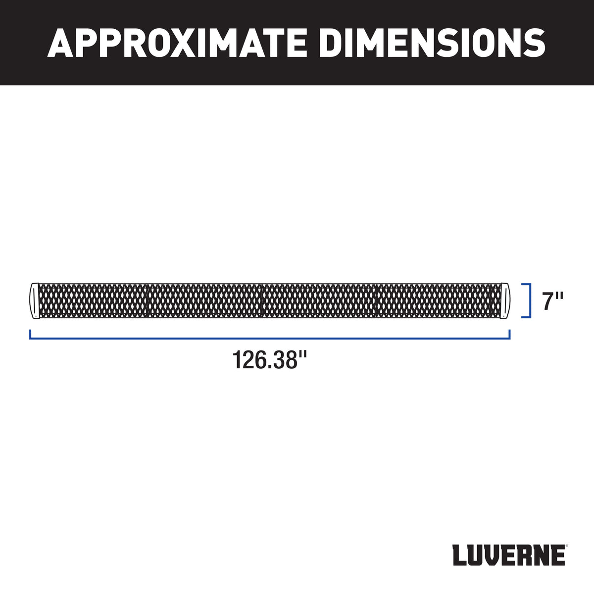 LUVERNE 415125-401733 Grip Step Aluminum 125-In Wheel to Wheel Running Boards, Fits Select Ford F-250, F-350 and F-450 Super Duty