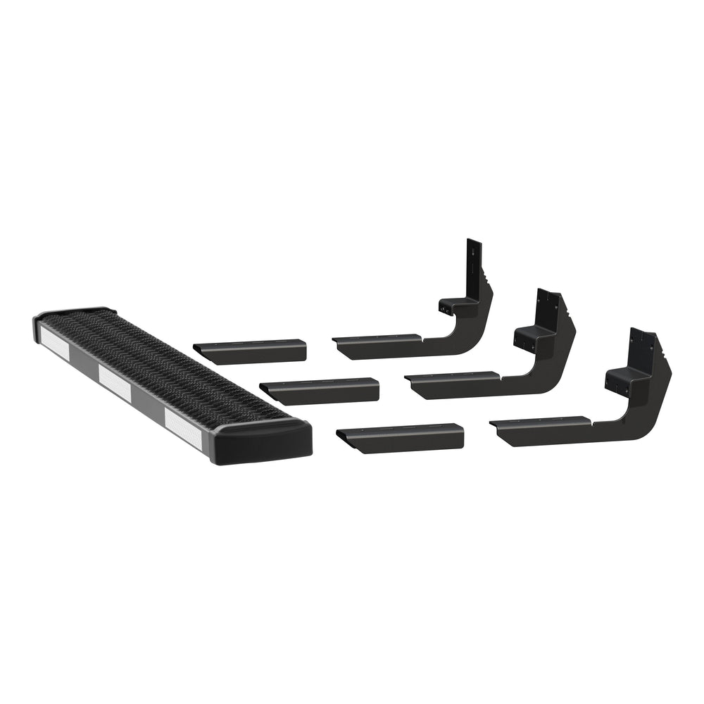 LUVERNE 415254-401727-0 Grip Step Black Aluminum 54-In Passenger Side Running Board Fleet Kit, Compatible with Select Ford Transit-150, 250, 350, E-Transit