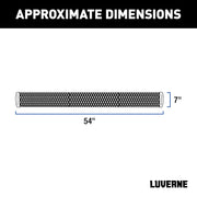 LUVERNE 415254-401727-0 Grip Step Black Aluminum 54-In Passenger Side Running Board Fleet Kit, Compatible with Select Ford Transit-150, 250, 350, E-Transit