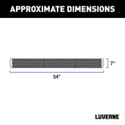 LUVERNE 415254-570749 Grip Step 54-Inch Black Aluminum Rear Step, Compatible with Select Dodge, Freightliner, Mercedes-Benz Sprinter 2500, 3500