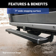 LUVERNE 415254-570749 Grip Step 54-Inch Black Aluminum Rear Step, Compatible with Select Dodge, Freightliner, Mercedes-Benz Sprinter 2500, 3500