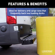 LUVERNE 415358-571501-0 Impact Shock-Absorbing Rear Bumper Step Fleet Kit, Compatible with Select Ford Transit 150, 250, 350