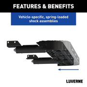LUVERNE 415358-571501 Impact Shock-Absorbing Cargo Van Rear Bumper Guard and Step, Select Ford Transit 150, 250, 350