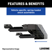LUVERNE 415358-571503 Impact Shock-Absorbing Cargo Van Rear Bumper Guard Step, Fits Select Ram ProMaster 1500, 2500, 3500