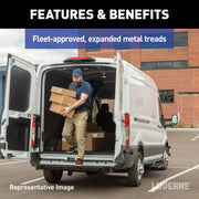 LUVERNE 415358-571511 Impact Cargo Van Rear Bumper Guard and Step, Fixed Brackets, Select Dodge, Freightliner, Mercedes-Benz Sprinter