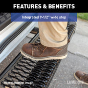 LUVERNE 415358-571513 Impact Cargo Van Rear Bumper Guard and Step, Fixed Brackets, Compatible with Select Ram ProMaster
