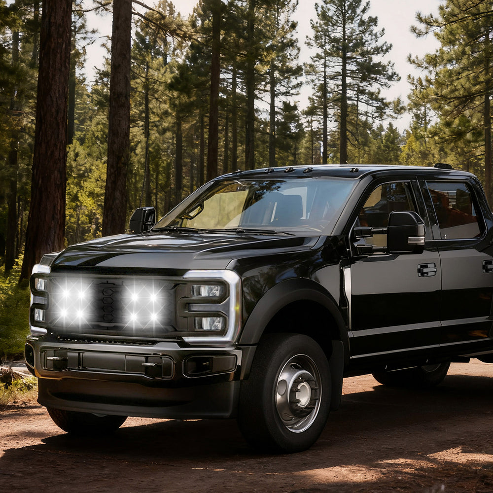 ARC Lighting Tiny Monster Grille Kit for Super Duty, 2024-25, 8 Pod Lights with Harness - Part 42FG8