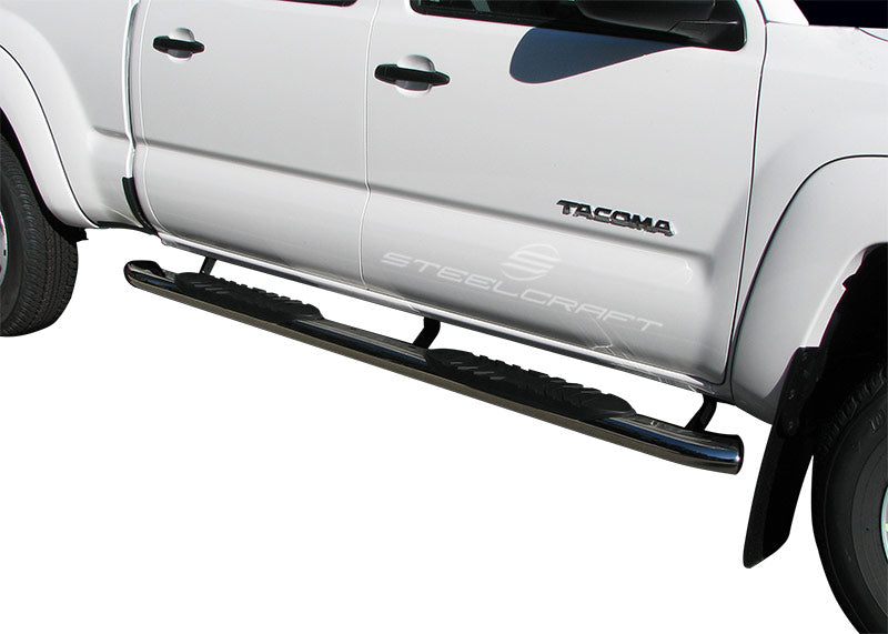 Steelcraft 5" Oval Premium Sidebars - Stainless Steel - 2014-2023 Toyota Tacoma Double Cab (430909P)