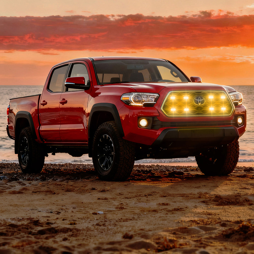 ARC Lighting Tiny Monster Grille Kit for Tacoma TRD Sport, 2020-23, 8 Pod Lights with Harness - Part 43TC8