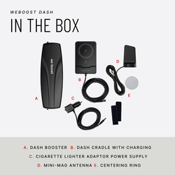 weBoost Dash Cell Phone Signal Booster & Qi2 Wireless Charger - 471082