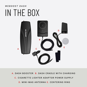 weBoost Dash Cell Phone Signal Booster & Qi2 Wireless Charger - 471082
