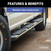 LUVERNE 477078-401734 Regal 7 Stainless Steel 78-Inch Truck Side Steps, Select Ford F-250, F-350, F-450, F-550 Super Duty