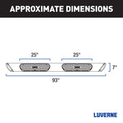 LUVERNE 477093-401449 Regal 7 Stainless Steel 93-In Wheel to Wheel Truck Side Steps, Select Chevrolet Silverado, GMC Sierra 2500, 3500 HD