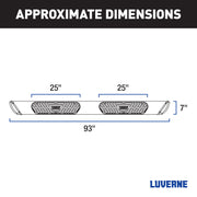LUVERNE 477093-401733 Regal 7 Stainless Steel 93-In Wheel to Wheel Side Steps, Fits Select Ford F-250, F-350 and F-450 Super Duty