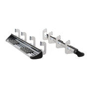 LUVERNE 480743-581443 Polished Stainless Steel Side Entry Steps Truck Running Boards, Select Chevrolet Silverado, GMC Sierra 1500, 2500, 3500 HD Crew Cab