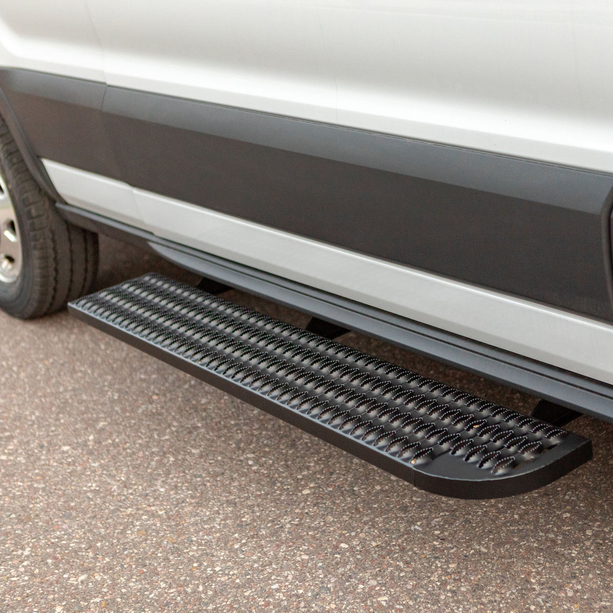 LUVERNE 495154-401801-0 Grip Step XL 9-1/2 x 54-In Steel Passenger Side Running Board Fleet Kit, Compatible with Select Ford Transit-150, 250, 350