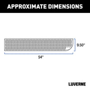 LUVERNE 495154-401817 Grip Step XL 9-1/2 x 54-In Steel Passenger Side Running Board, Select Ford E-Transit Electric Van