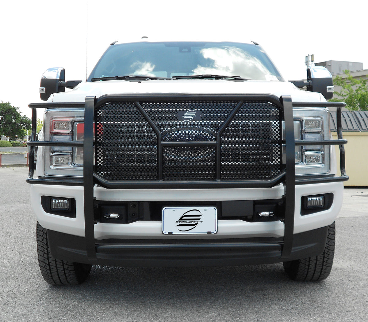 Steelcraft HD Grille Guards - Black - 2017-2022 Ford Super Duty (50-1380C)