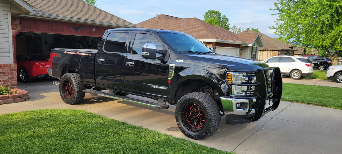 Steelcraft HD Grille Guards - Black - 2017-2022 Ford Super Duty (50-1380C)