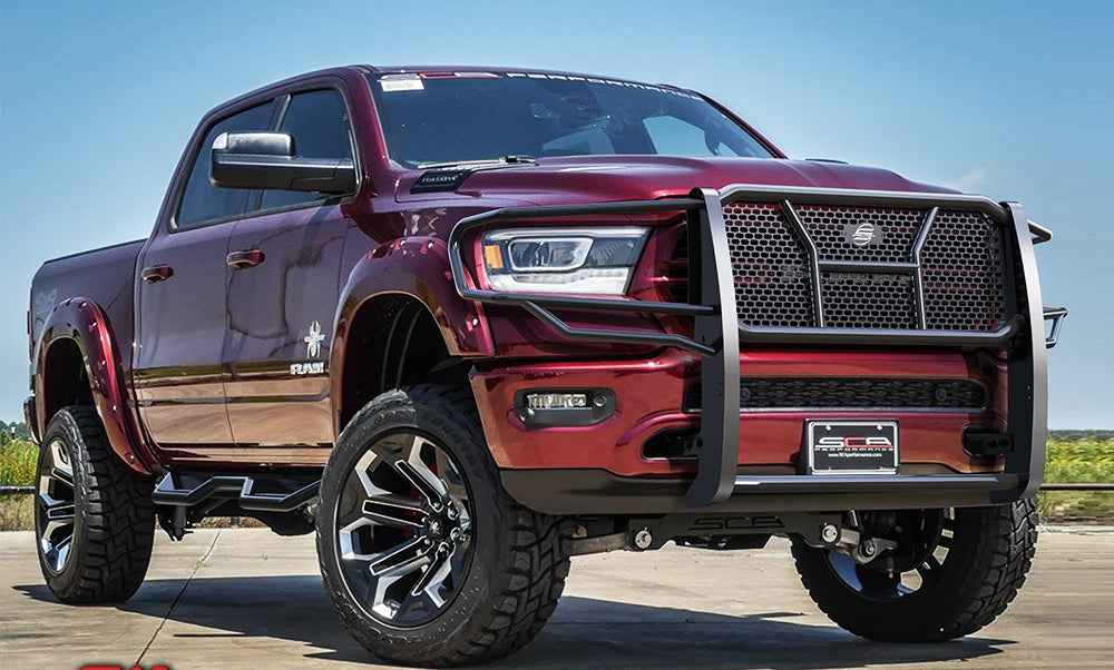 Steelcraft HD Grille Guards - Black - 2019-2025 Ram 1500 (Exl. Classic, Rebel/TRX, Tungsten, RHO) (50-2270C)