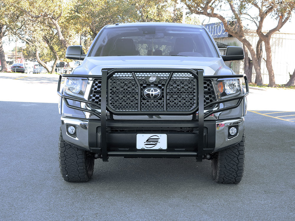 Steelcraft HD Grille Guards - Black - 2014-2021 Toyota Tundra (With Adaptive Cruise Control Window, Excludes 2019 TRD Pro with TSS) (50-3380C)
