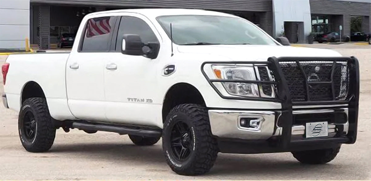 Steelcraft HD Grille Guards - Black - 2016-2024 Nissan Titan XD (50-4080C)