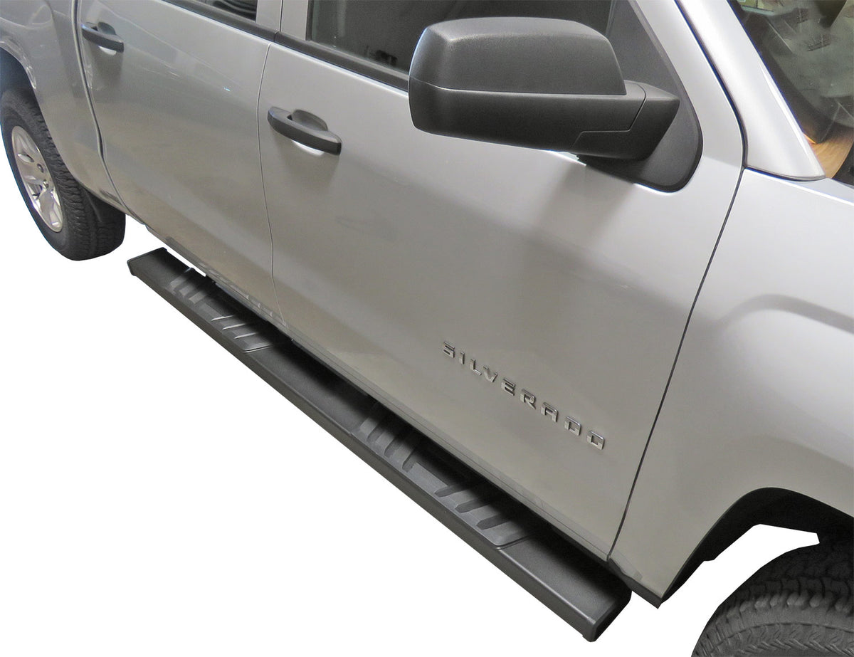 Steelcraft STX500 Running Boards - Textured Black - 2014-2019 Chevy Silverado/GMC Sierra Crew Cab (500-02230)
