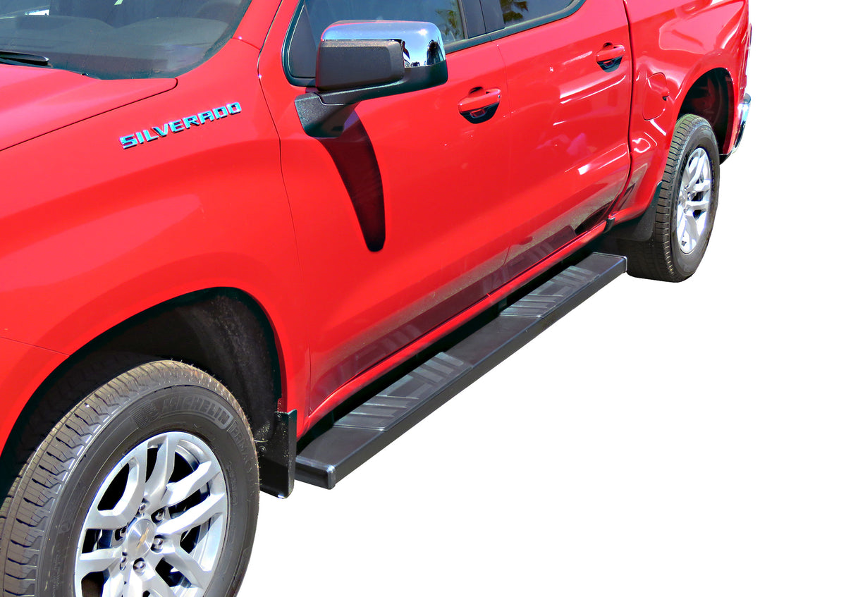Steelcraft STX500 Running Boards - Textured Black - 2019-2025 Chevy Silverado / GMC Sierra 1500 / 2020-2025 Silverado/Sierra 2500/3500 Crew Cab (500-02290)