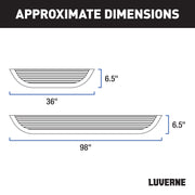 LUVERNE 575100-571477 MegaStep 100, 36-Inch Premium Non-Skid Aluminum Running Boards, Compatible with Select Ram ProMaster