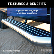 LUVERNE 575100-571477 MegaStep 100, 36-Inch Premium Non-Skid Aluminum Running Boards, Compatible with Select Ram ProMaster