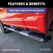 LUVERNE 583100-570747 O-Mega II 100-Inch, 36-Inch Silver Aluminum Side Steps, Select Dodge, Freightliner, Mercedes-Benz Sprinter 2500, 3500