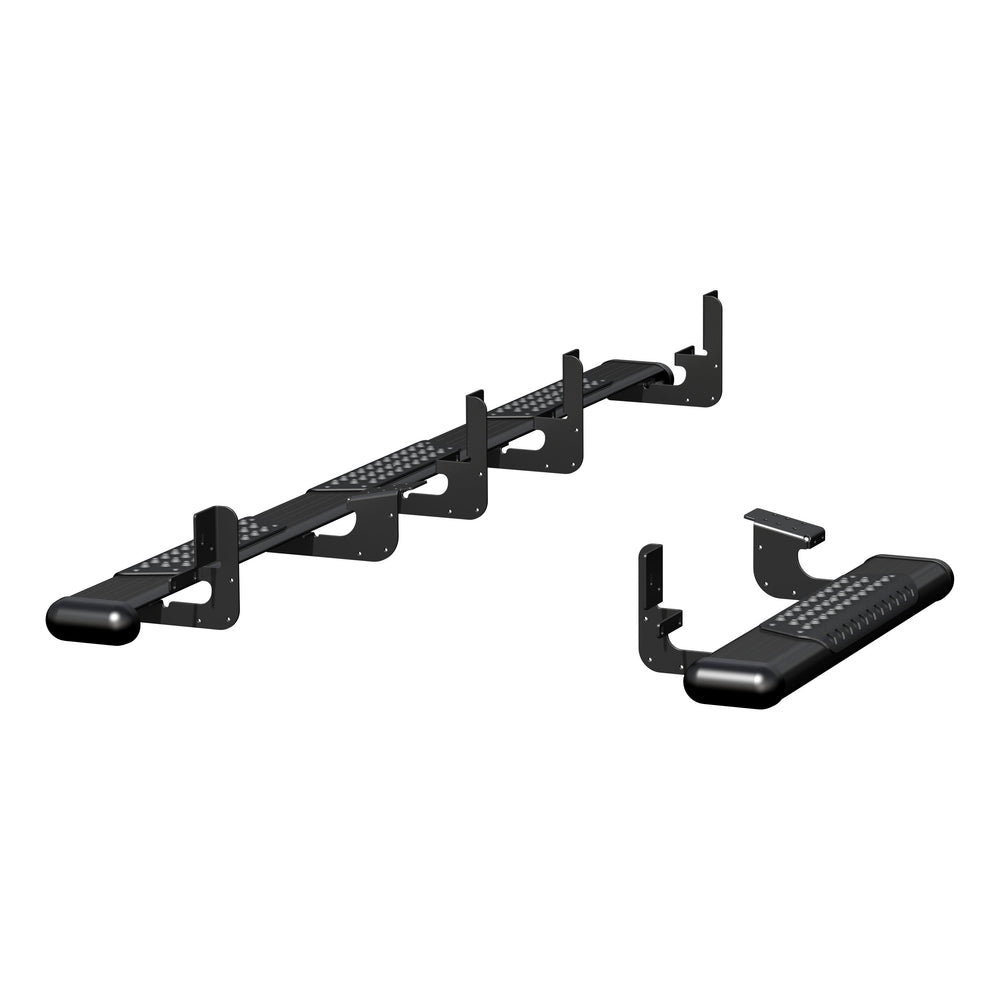 LUVERNE 584100-571477 O-Mega II 100-Inch, 36-Inch Black Aluminum Side Steps, Compatible with Select Ram ProMaster