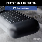 LUVERNE 584100-571477 O-Mega II 100-Inch, 36-Inch Black Aluminum Side Steps, Compatible with Select Ram ProMaster