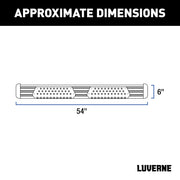 LUVERNE 584254-570749 O-Mega II 54-Inch Black Aluminum Rear Step, Compatible with Select Dodge, Freightliner, Mercedes-Benz Sprinter 2500, 3500