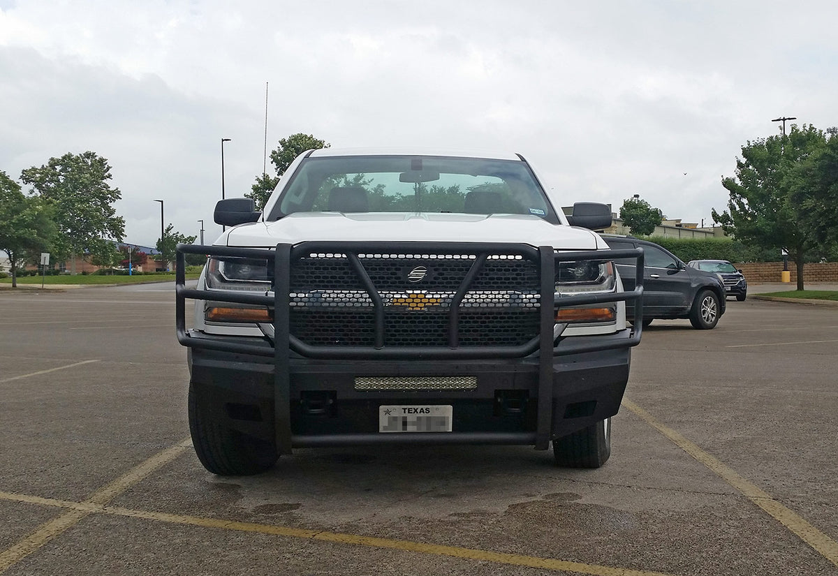 Steelcraft Elevation Front Bumper - Fine Textured Black - 2014-2018 Chevy Silverado 1500 / 2019 Silverado 1500 LD Classic (60-10420)