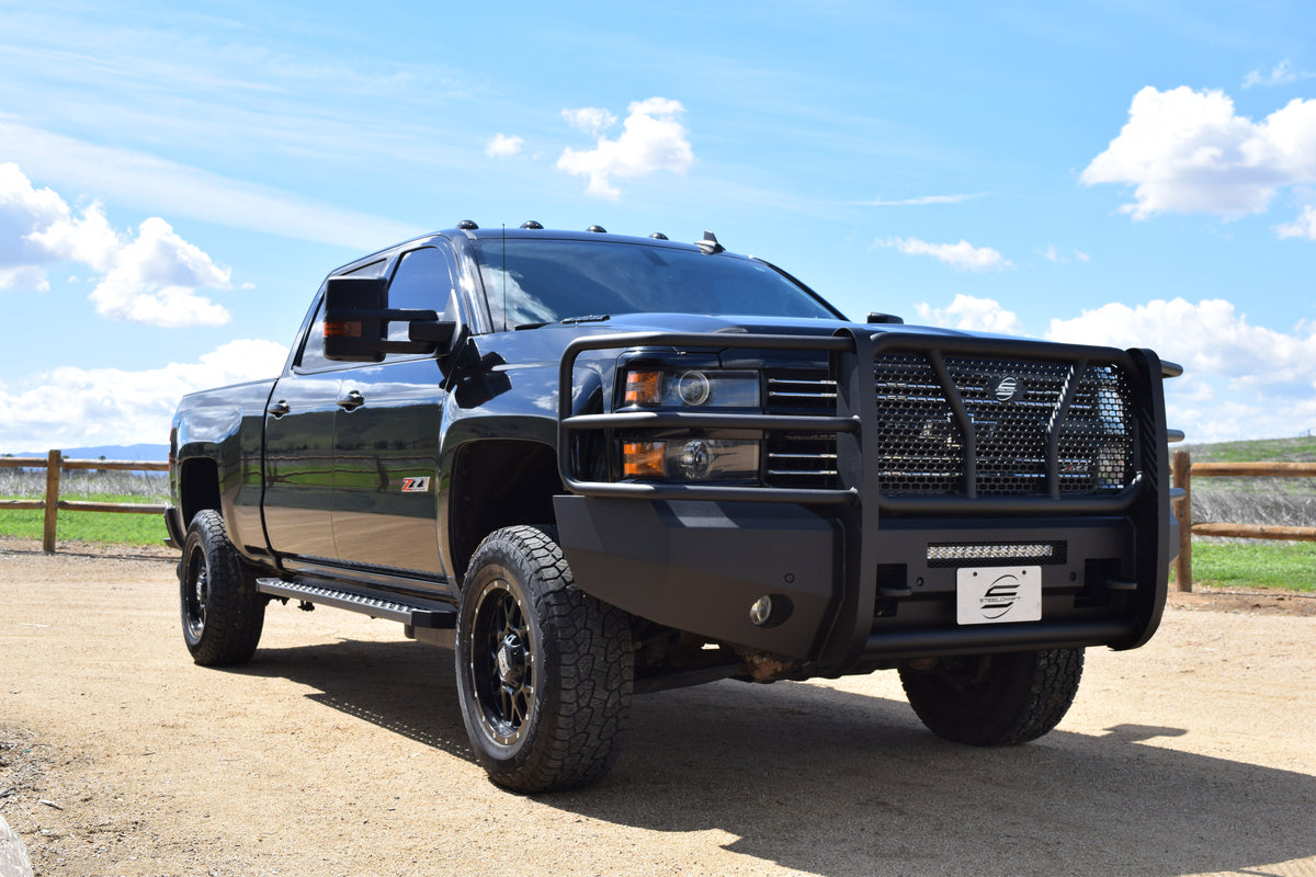 Steelcraft Elevation Front Bumper - Fine Textured Black - 2015-2019 Chevy Silverado 2500/3500 (60-10440)