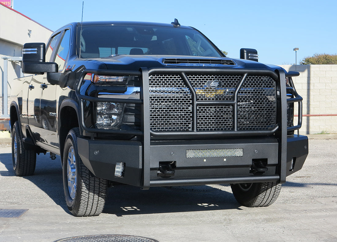 Steelcraft Elevation Front Bumper - Fine Textured Black - 2024-2025 Chevy Silverado 2500/3500HD (60-10444C)