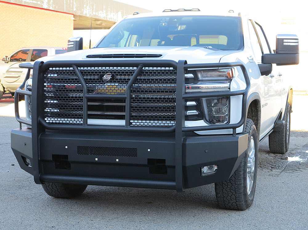 Steelcraft Elevation Front Bumper - Fine Textured Black - 2020-2023 Chevy Silverado 2500/3500HD (60-10447C)