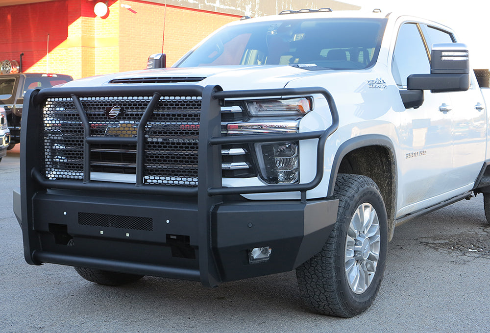 Steelcraft Elevation Front Bumper - Fine Textured Black - 2020-2023 Chevy Silverado 2500/3500HD (60-10447C)