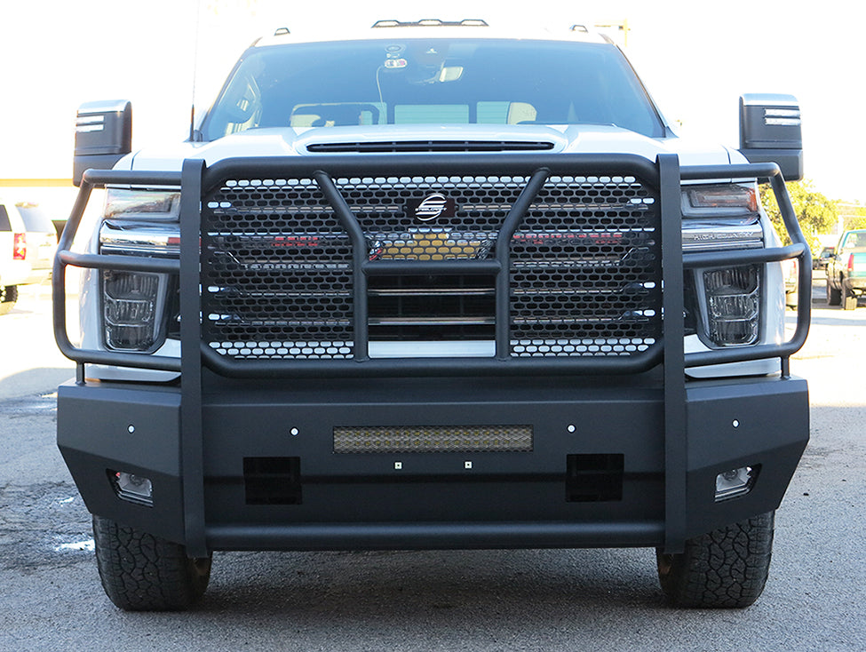 Steelcraft Elevation Front Bumper - Fine Textured Black - 2020-2023 Chevy Silverado 2500/3500HD (60-10447C)