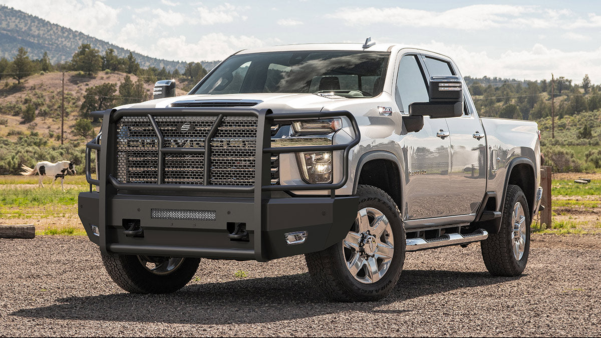 Steelcraft Elevation Front Bumper - Fine Textured Black - 2020-2023 Chevy Silverado 2500/3500HD (60-10447C)