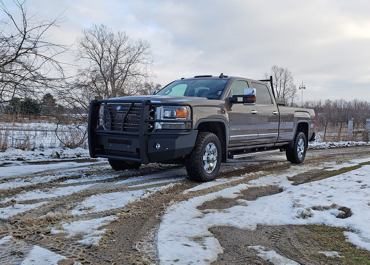 Steelcraft Elevation Front Bumper - Fine Textured Black - 2015-2019 GMC Sierra 2500/3500HD (60-10460)