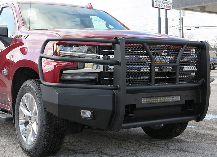 Steelcraft Elevation Front Bumper - Fine Textured Black - 2019-2021 Chevy Silverado 1500, 2022 Silverado 1500 LTD classic (60-10490C)
