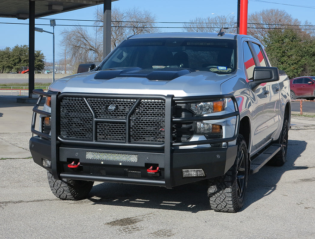 Steelcraft Elevation Front Bumper - Fine Textured Black - 2022-2025 Chevy Silverado 1500 (Excludes ZR2 and 2022 LTD Classic) (60-10495C)