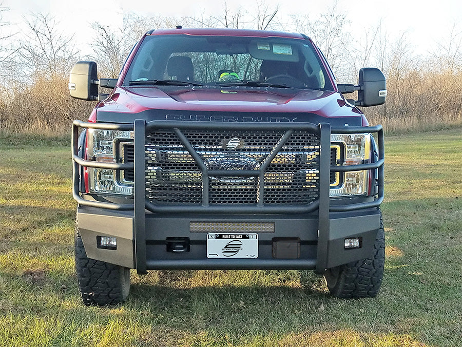 Steelcraft Elevation Front Bumper - Fine Textured Black - 2017-2022 Ford Super Duty (60-11380CC)