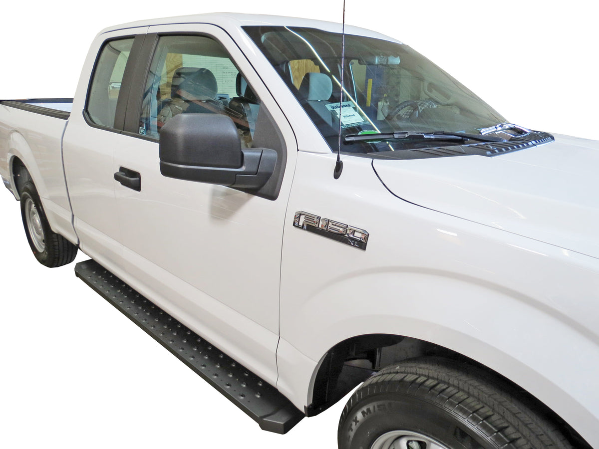 Steelcraft STX600 Running Boards - Black - 2015-2025 Ford F150 / 2022-2025 Ford F150 Lightning / 2017-2025 Ford Super Duty Regular Cab (600-14100)