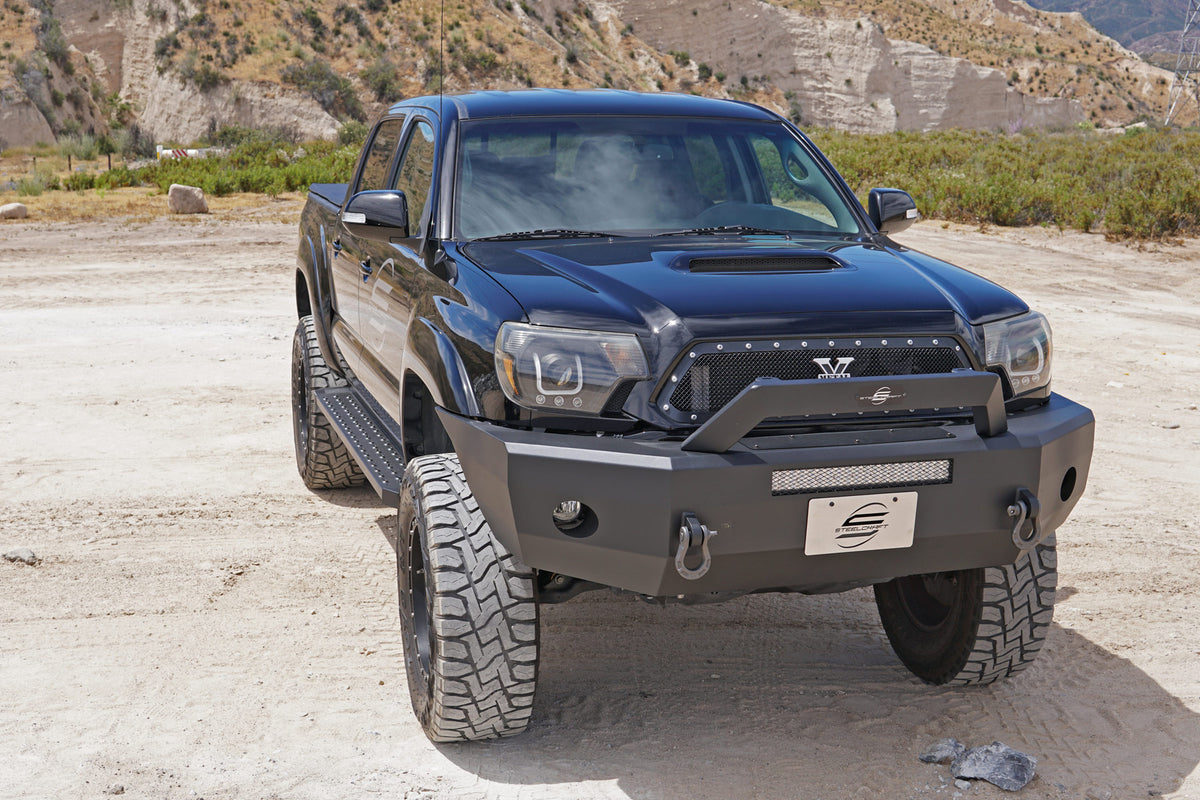 Steelcraft STX600 Running Boards - Black - 2014-2023 Toyota Tacoma Double Cab (600-30900)